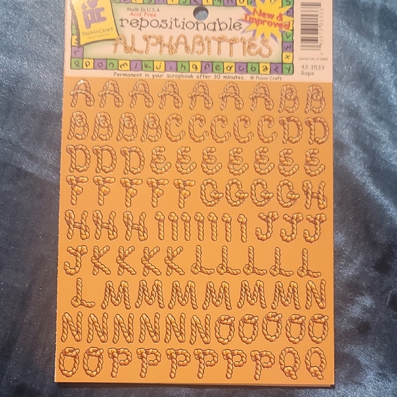 Repositionable Alphabet Stickers - Picture 1 of 2